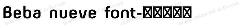 Beba nueve font字体转换